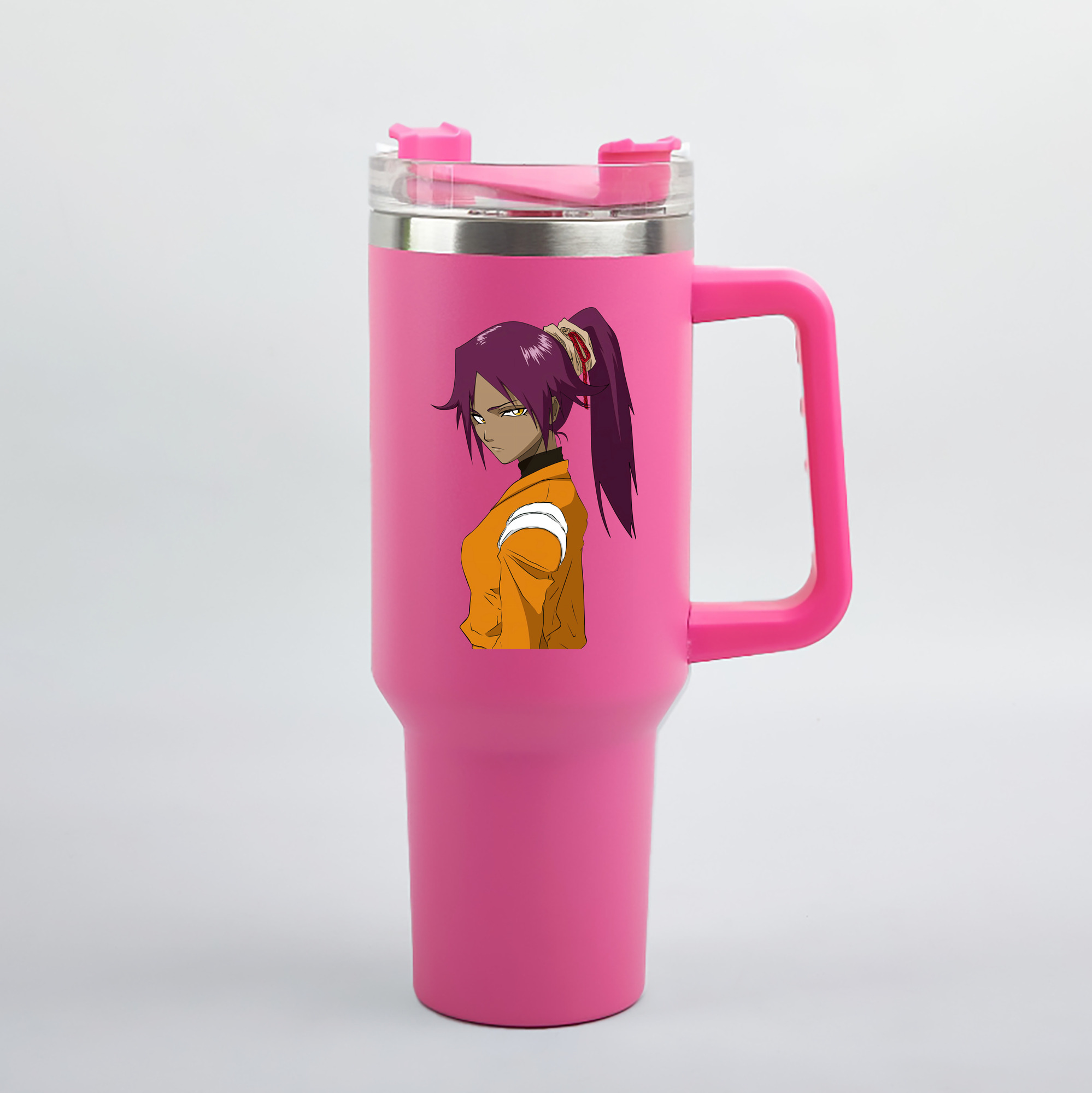 （画像用） ブリーチ 四楓院 夜一（しほういん よるいち） BLEACH Shihouin Yoruichi 1200mL車用タンブラー（カラープリント）